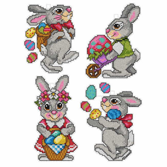 Easter Bunnies Cross Stitch Kit by Orchidea