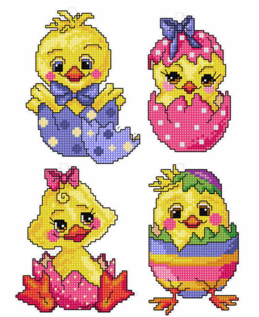 Easter Eggs Cross Stitch Kit by Orchidea