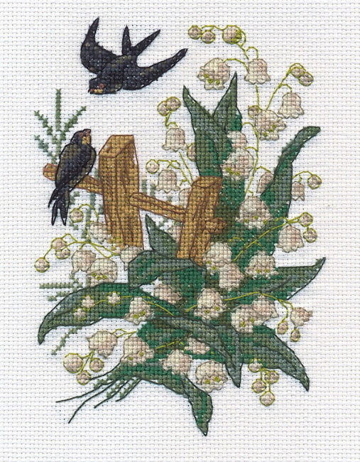 Swallows Cross Stitch Kit by PANNA