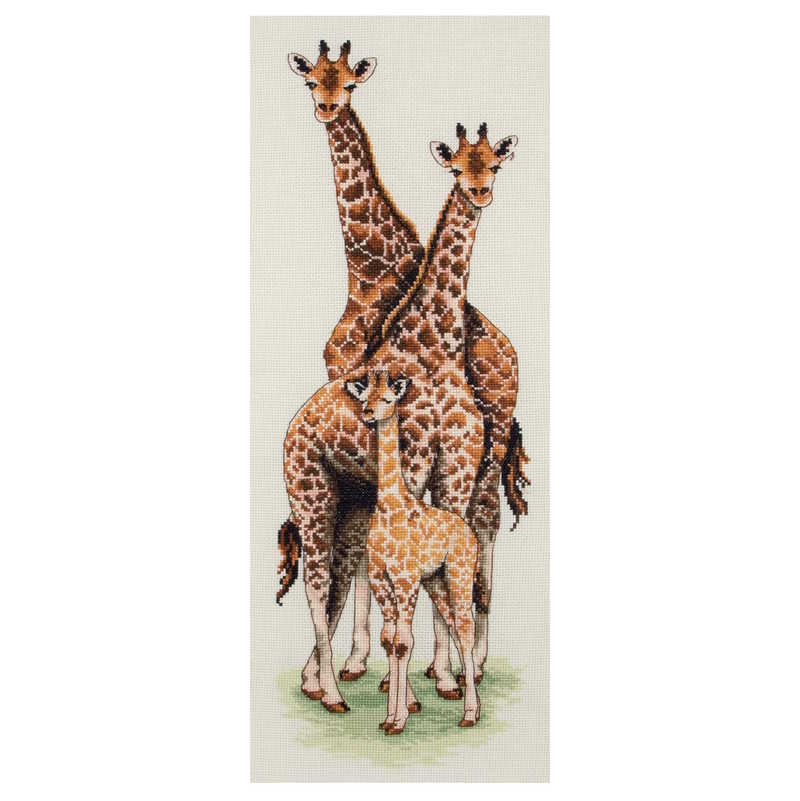Giraffe Family Cross Stitch Kit By Anchor
