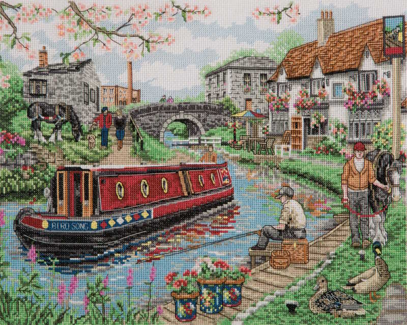 Country Canal Cross Stitch Kit By Anchor