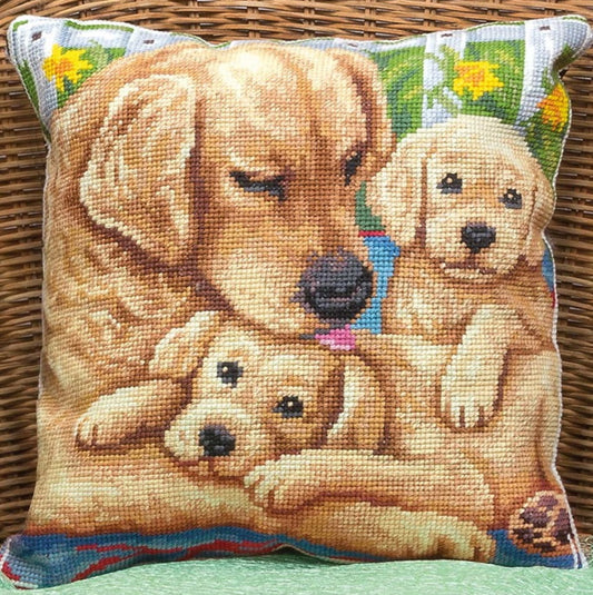 Labrador Pillow Cross Stitch Kit by PANNA