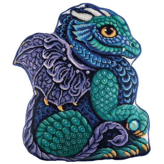 Dragon Pillow Cross Stitch Kit by PANNA