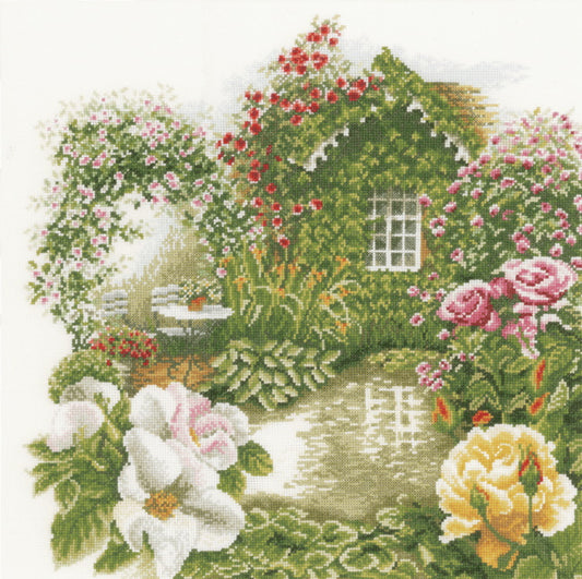 Rose Garden Cross Stitch Kit By Lanarte