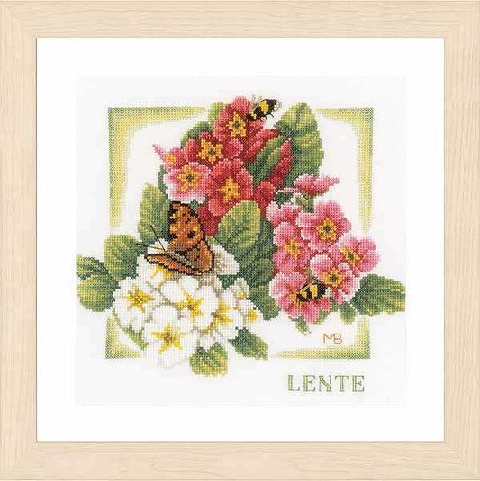 Spring Cross Stitch Kit By Lanarte
