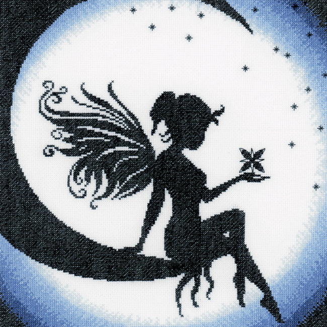 Fairy on the Moon Cross Stitch Kit By Lanarte
