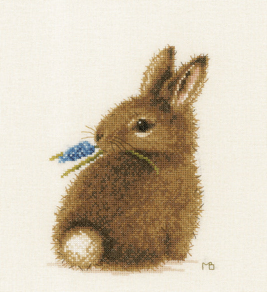Bunny Cross Stitch Kit By Lanarte