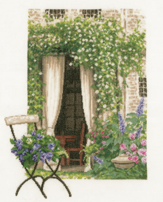 Our Garden View Cross Stitch Kit By Lanarte