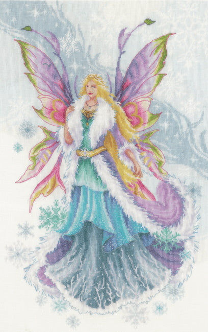 Winter Elf Fairy Cross Stitch Kit By Lanarte
