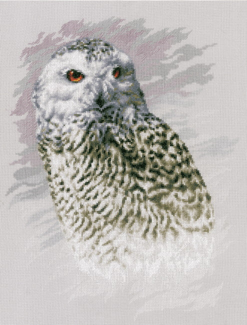 Snowy Owl Cross Stitch Kit By Lanarte