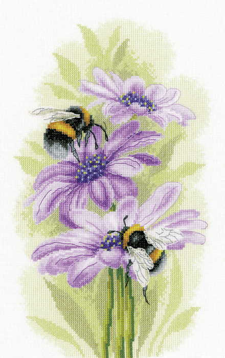 Dancing Bees Cross Stitch Kit By Lanarte