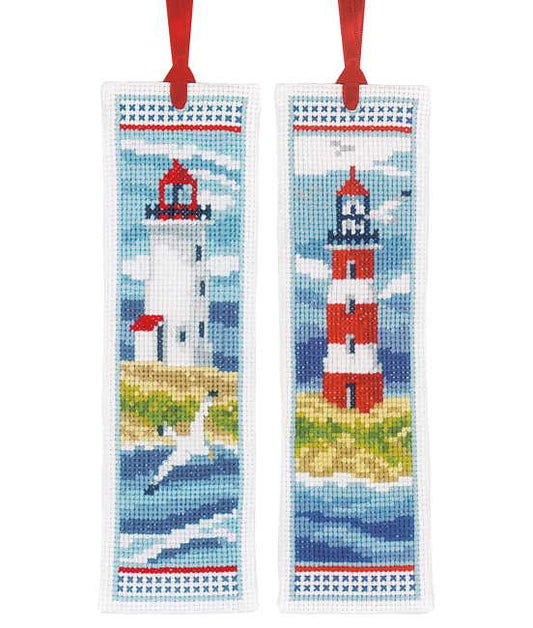Lighthouses Bookmark Cross Stitch Kit By Vervaco