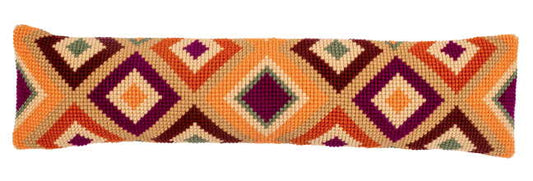 Kelim Motifs Cross Stitch Draught Excluder Cushion Kit By Vervaco