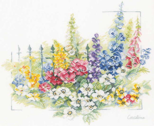Flower Explosion Cross Stitch Kit By Lanarte