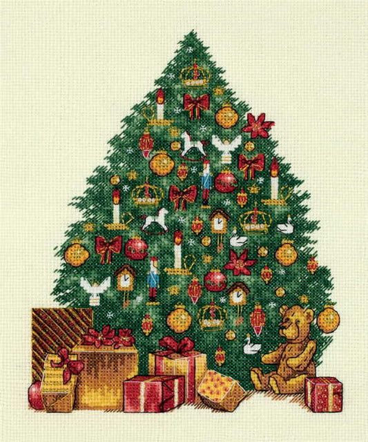 Victorian Christmas Tree Cross Stitch Kit by PANNA