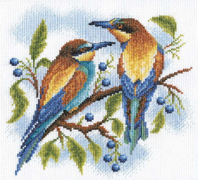 Bright Birds Cross Stitch Kit by PANNA