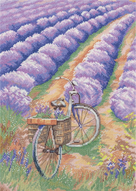 Lavender Field Cross Stitch Kit by PANNA