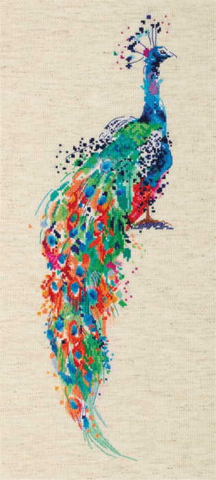 Peafowl Cross Stitch Kit by PANNA