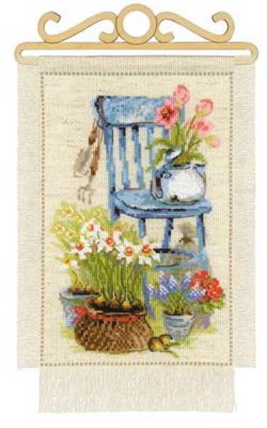 Cottage Garden Spring Cross Stitch Kit By RIOLIS