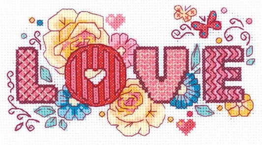 Love Cross Stitch Kit By RIOLIS