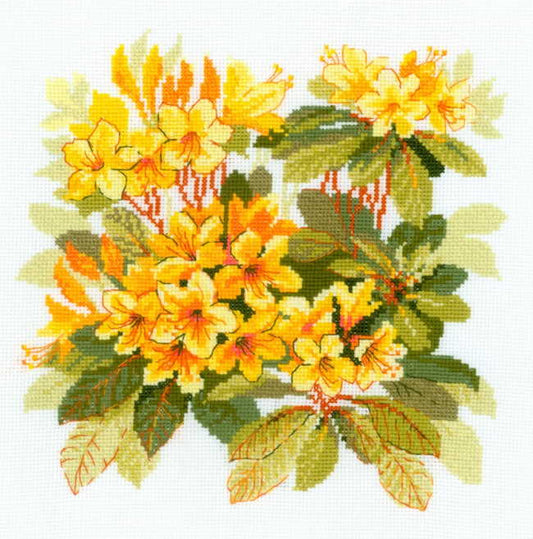 Rhododendron Cross Stitch Kit By RIOLIS