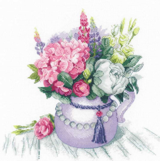 Floral Charm Cross Stitch Kit By RIOLIS