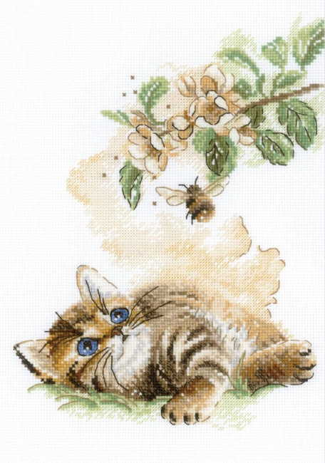 Flight of the Bumble Bee Cross Stitch Kit By RIOLIS