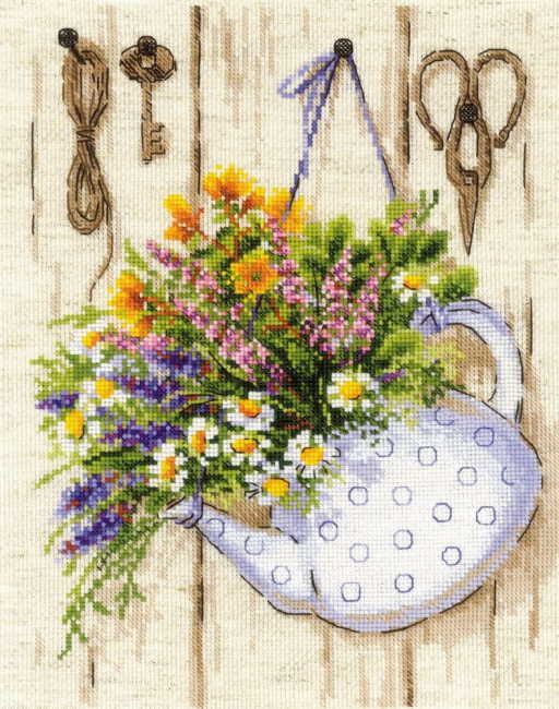 Summer Tea Cross Stitch Kit By RIOLIS