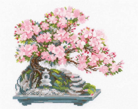 Flowering Bonsai Cross Stitch Kit By RIOLIS