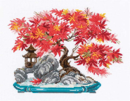 Autumn Bonsai Cross Stitch Kit By RIOLIS