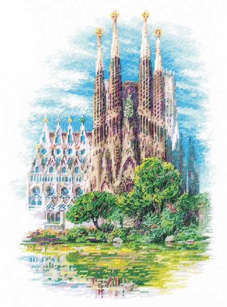 Sagrada Familia Cross Stitch Kit By RIOLIS