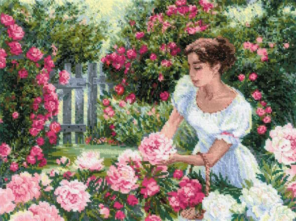 In the Garden Cross Stitch Kit By RIOLIS