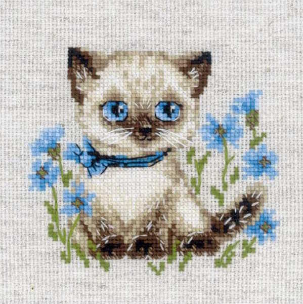 Siamese Kitten Cross Stitch Kit By RIOLIS