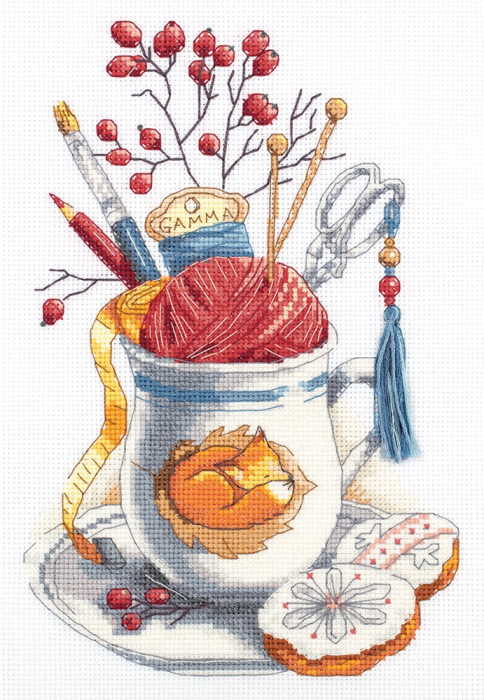 Crafters Mug Cross Stitch Kit by PANNA