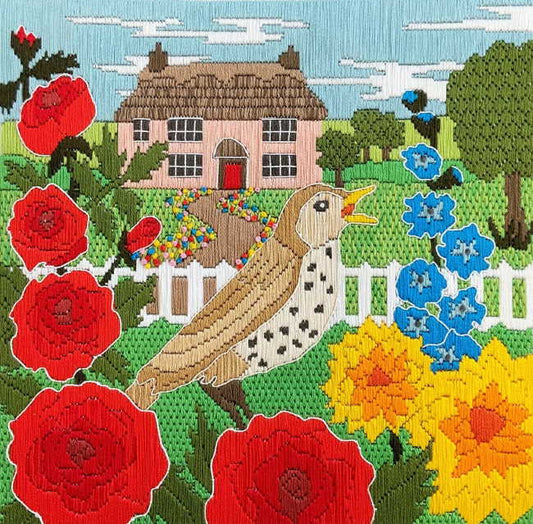 Cottage Garden Long Stitch Kit by Bothy Threads