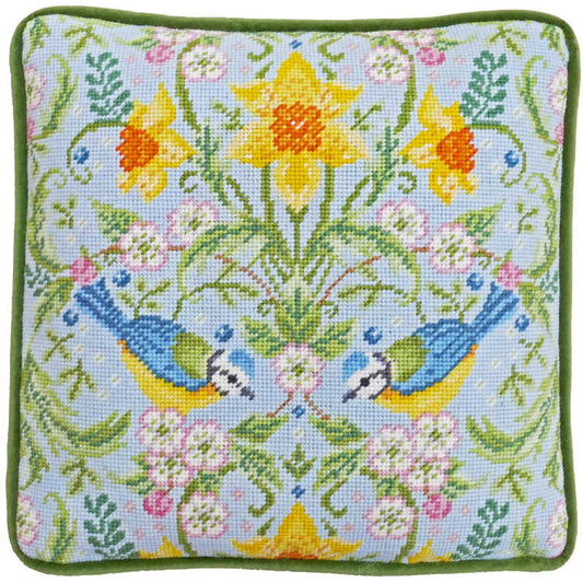 Spring Blue Tits Tapestry Kit By Bothy Threads
