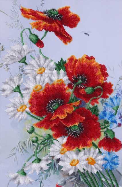 Summer Bouquet Bead Embroidery Kit by VDV
