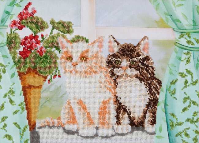 Kittens Bead Embroidery Kit by VDV