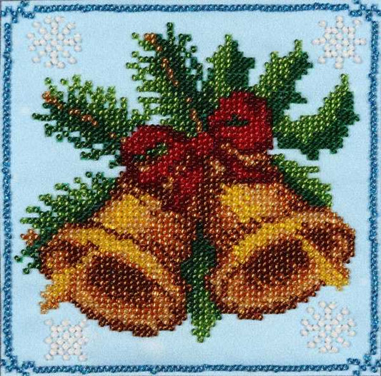 Christmas Bells Bead Embroidery Kit by VDV