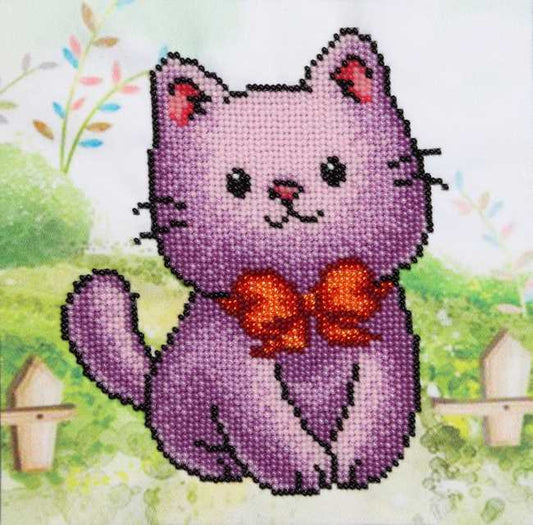 Cat Bead Embroidery Kit by VDV