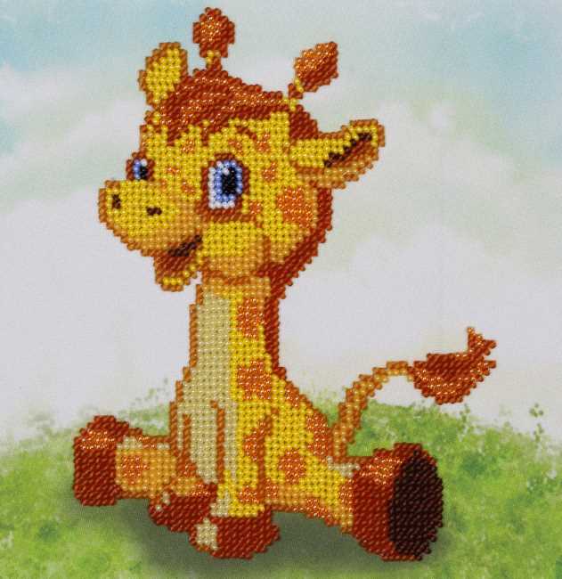 Giraffe Bead Embroidery Kit by VDV
