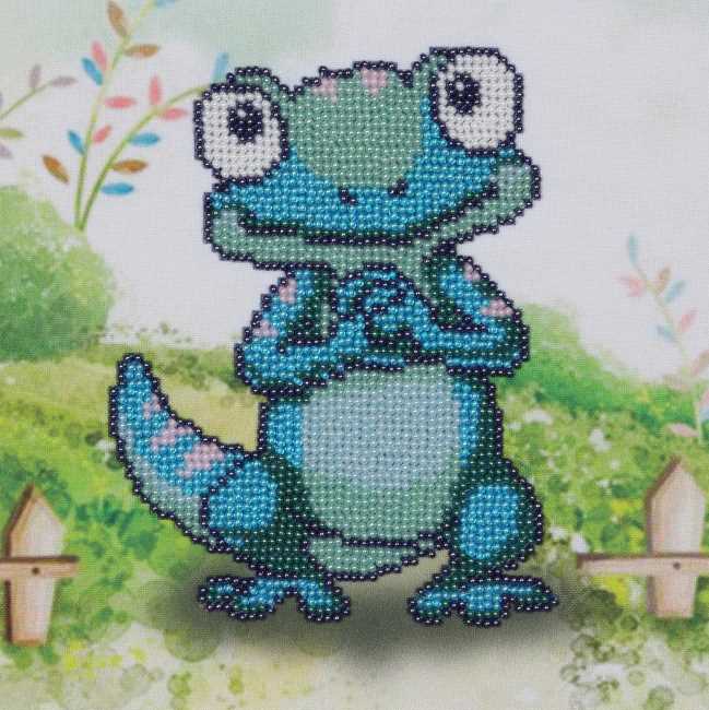 Chameleon Bead Embroidery Kit by VDV