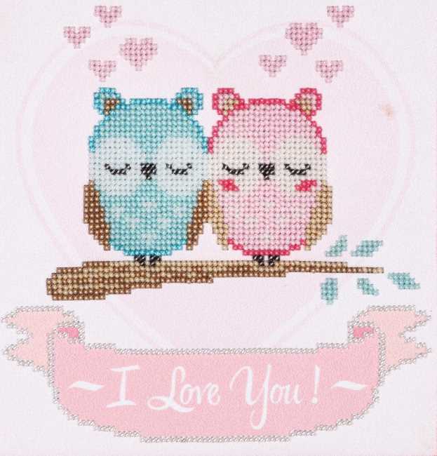 I Love You Bead Embroidery Kit by VDV