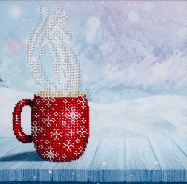 Hot Coffee Bead Embroidery Kit by VDV