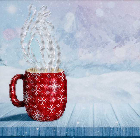Hot Coffee Bead Embroidery Kit by VDV