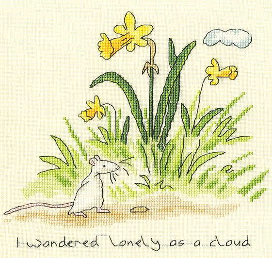 Lonely as a Cloud Cross Stitch Kit By Bothy Threads