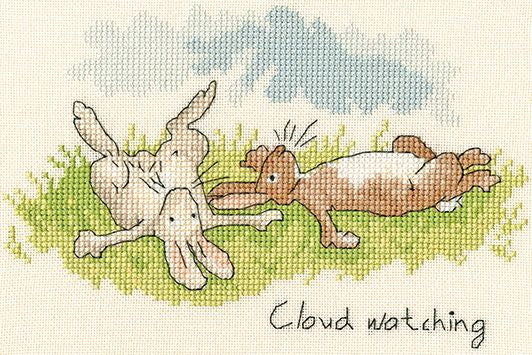Cloud Watching Cross Stitch Kit By Bothy Threads