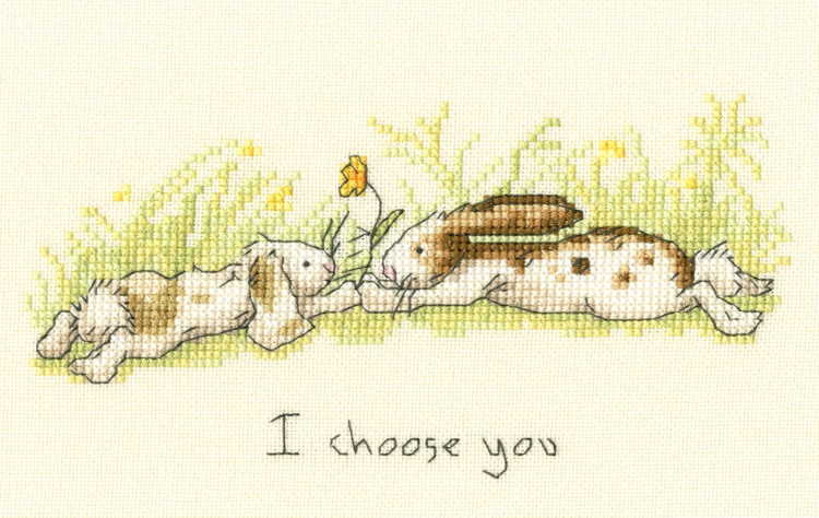 I Choose You Cross Stitch Kit By Bothy Threads