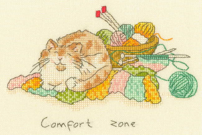 Comfort Zone Cross Stitch Kit By Bothy Threads
