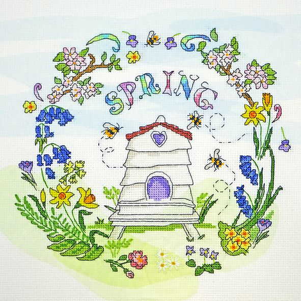 Spring Time Cross Stitch Kit By Bothy Threads